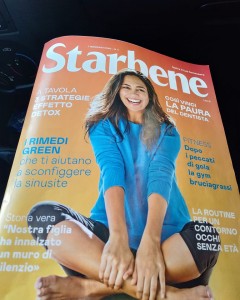 Inizio l'anno...stando bene: il mio primo articolo su Starbene, lanciato in copertina